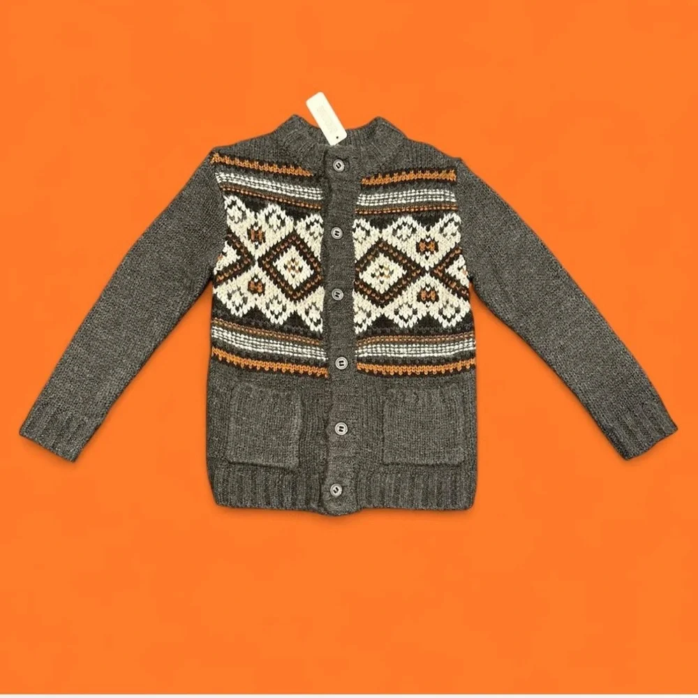 Gymboree knit sweater Fair Isle Grandpa comfy NWT Children’s M(7/8)